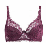 Adjustable Burgundy Lace Bra